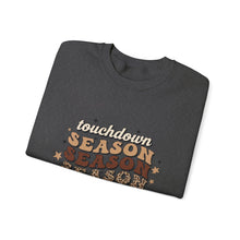 Load image into Gallery viewer, Touchdown Season Sweatshirt - Cozy Gift for Football Fans, Autumn Apparel, Game Day Wear, Unisex Crewneck