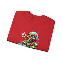 Load image into Gallery viewer, Funny Skull Quotes Unisex Sweatshirt, Happy Vibes Sweater, Silly Skeleton Jumper, Motivational Pullover, Cool Graphic Crewneck, Comfortable