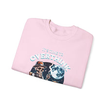 Load image into Gallery viewer, Overthinker Unisex Crewneck Sweatshirt - Cozy Gift for Deep Thinkers, Halloween, Cozy Nights, Thoughtful Apparel, Oversized Sweater
