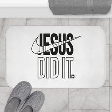 Load image into Gallery viewer, Jesus Did It Bath Mat, Inspirational Bathroom Decor, Religious Gift, Home Essentials, Funny Bath Accessories