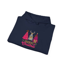 Load image into Gallery viewer, Festive Christmas Hoodie with Trees and Reindeer, Cozy Holiday Sweatshirt, Winter Gift, Christmas Apparel, Unisex Sweatshirt