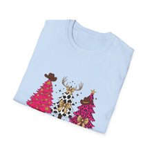 Load image into Gallery viewer, Howdy Christmas Unisex T-Shirt - Festive Apparel for Holiday Cheer, Christmas Gift, Family Gathering, Fun Party Shirt, Casual Wear