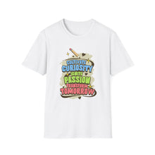 Load image into Gallery viewer, Curiosity & Passion T-Shirt, Unisex Softstyle Tee, Inspirational Gift, Motivational Shirt, Education Apparel, Youth Empowerment