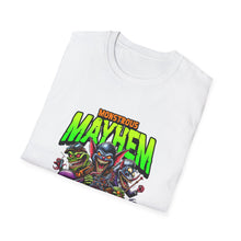 Load image into Gallery viewer, Monstrous Mayhem Unisex Softstyle T-Shirt, Graphic Tee, Halloween Costume, Gift for Gamers, Casual Wear, Fun T-Shirt