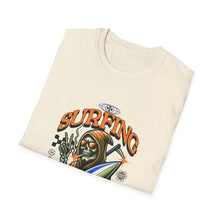 Load image into Gallery viewer, Surfing Afterlife T-Shirt, Unisex Graphic Tee, Beachwear, Gift for Surfers, Casual Summer Style, Unique Statement Shirt