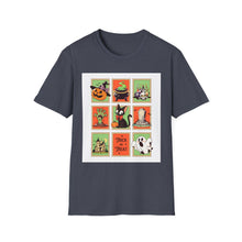 Load image into Gallery viewer, Halloween Themed T-Shirt, Unisex Softstyle Tee for Fall, Trick or Treat Shirt, Spooky Casual Wear, Halloween Party Apparel