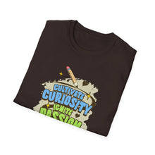 Load image into Gallery viewer, Curiosity & Passion T-Shirt, Unisex Softstyle Tee, Inspirational Gift, Motivational Shirt, Education Apparel, Youth Empowerment