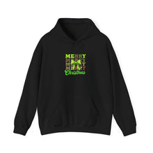 Load image into Gallery viewer, Merry Christmas Hooded Sweatshirt, Unisex Sweatshirt for Holidays, Festive Winter Wear, Cozy Gift for Family, Christmas Style