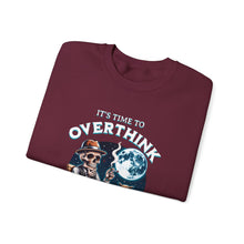 Load image into Gallery viewer, Overthinker Unisex Crewneck Sweatshirt - Cozy Gift for Deep Thinkers, Halloween, Cozy Nights, Thoughtful Apparel, Oversized Sweater