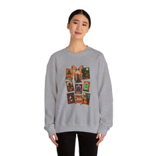 Load image into Gallery viewer, Halloween Pumpkin Sweatshirt, Cozy Fall Crewneck, Unisex Sweatshirt, Seasonal Fashion, Trick or Treat Top, Halloween Gift