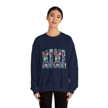 Load image into Gallery viewer, Floral Graphic Crewneck Sweatshirt, Cozy Unisex Sweatshirt, Everyday Comfort Sweatshirt, Flower Print Pullover, Trendy Gift Ideas