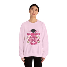 Load image into Gallery viewer, Graduate Girl 2025 Sweatshirt, Graduation Gift, Cozy Crewneck, Class of 2025, Celebrate Success, Trendy Sweatshirt