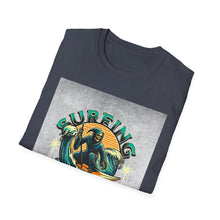 Load image into Gallery viewer, Surfing for Freedom Unisex Softstyle T-Shirt | Summer Vibe, Beachwear, Gift for Surfers, Casual Tee, Adventure Apparel