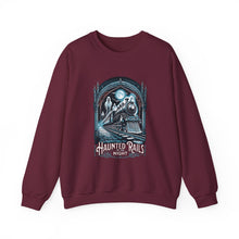 Load image into Gallery viewer, Haunted Rails Sweatshirt - Spooky Cozy Crewneck for Halloween, Perfect Gift for Ghost Lovers, Unisex Casual Wear