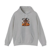 Load image into Gallery viewer, Halloween Cat Witch Hoodie | Cozy Unisex Sweatshirt | Pumpkin Patch, Spooky Season, Fall Fashion, Halloween Gift, Casual Wear