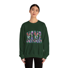Load image into Gallery viewer, Floral Graphic Crewneck Sweatshirt, Cozy Unisex Sweatshirt, Everyday Comfort Sweatshirt, Flower Print Pullover, Trendy Gift Ideas