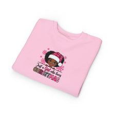 Load image into Gallery viewer, Christmas Toddler Sweatshirt, Festive Kids Apparel, Holiday Gift, Cute Girl Sweater, Winter Wear, Toddler Christmas Jumper, Christmas