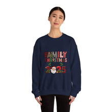 Load image into Gallery viewer, Festive Family Christmas Sweatshirt - Perfect for Holiday Gatherings, Family Photos, Gift, Cozy Wear, 2025 Style