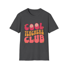Load image into Gallery viewer, Cool Teachers Club T-Shirt, Teacher Appreciation Gift, Back-to-School Shirt, Fun Teacher Tee, Casual Classroom Attire