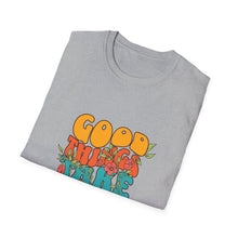 Load image into Gallery viewer, Good Vibes Unisex Softstyle T-Shirt - Perfect for Relaxation, Casual Wear, Unique Gift, Friendship, Positive Affirmation