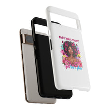 Load image into Gallery viewer, Inspirational Phone Case, Pray Wait Trust God Has a Plan, Spiritual Gift, Motivational Decor, Faith-Based Accessory