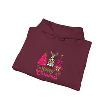Load image into Gallery viewer, Festive Christmas Hoodie with Trees and Reindeer, Cozy Holiday Sweatshirt, Winter Gift, Christmas Apparel, Unisex Sweatshirt