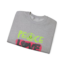 Load image into Gallery viewer, Peace Love Empathy Sweatshirt | Unisex Cozy Crewneck | Inspirational Gift | Casual Wear | Everyday Comfort
