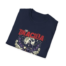 Load image into Gallery viewer, Dracula Journey Unisex T-Shirt, Halloween Apparel, Horror Fan Gift, Graphic Tee, Retro Vibes Shirt