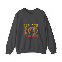 Load image into Gallery viewer, Fun Halloween Sweatshirt, Unisex Heavy Blend™, Comfortable Crewneck, Fall Fashion, Candy Lover's Gift, Funny Quotes Apparel