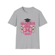 Load image into Gallery viewer, Graduation Girl T-Shirt, Unisex Tee for Graduates, Class of 2025 Shirt, Cute Graduation Gift, High School/College Graduate Apparel