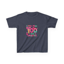 Load image into Gallery viewer, Kids Heavy Cotton™ Tee: Little Miss Smarty, Fun Gift for Little Girls, Back to School Shirt, Birthday Present, Cute Kids Clothing