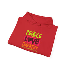 Load image into Gallery viewer, Peace Love Empathy Hoodie | Unisex Heavy Blend Sweatshirt for Comfort and Style, Ideal for Gift-Giving, Cozy Wear, and Everyday Use