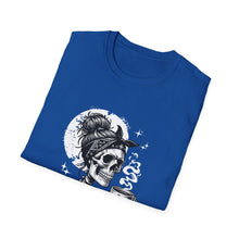 Load image into Gallery viewer, Gothic Skull T-Shirt, Edgy Casual Tee, Halloween Apparel, Unisex Graphic Shirt, Alternative Fashion, Spooky Style