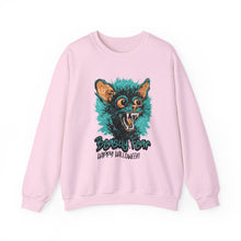 Load image into Gallery viewer, Cozy Halloween Sweatshirt, Beastly Fear Crewneck, Unisex Fall Apparel, Spooky Season Fashion, Halloween Gift Idea