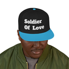 Load image into Gallery viewer, Embroidered Snapback Hat, Funny Quotes Soldier Of Love Cap, Adjustable Baseball Cap, Hip Hop Hat, Streetwear Accessories