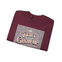 Load image into Gallery viewer, Don't Grow Up It's a Trap Crewneck Sweatshirt, Unisex Sweater, Funny Gift, Casual Wear, Comfortable Sweatshirt, Lighthearted Apparel