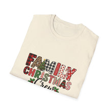 Load image into Gallery viewer, Family Christmas Crew 2025 Unisex T-Shirt, Holiday Apparel, Family Gathering Wear, Christmas Gift, Matching Family Shirts