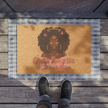 Load image into Gallery viewer, God's Favorite Doormat - Welcome Mat, Afrocentric Decor, Home Entryway Gift, Black Girl Magic Mat, Unique Housewarming Present