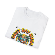 Load image into Gallery viewer, T-Shirt with Relaxing Design for Summer Fun, Best Day Ever Tee, Vacation Wear, Casual Style, Beach Celebration, Unisex Apparel
