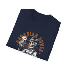 Load image into Gallery viewer, Rustic Skeleton T-Shirt, Graphic Tee for Day of the Dead, Casual Wear, Unique Gift, Halloween Shirt