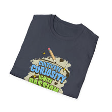 Load image into Gallery viewer, Curiosity & Passion T-Shirt, Unisex Softstyle Tee, Inspirational Gift, Motivational Shirt, Education Apparel, Youth Empowerment