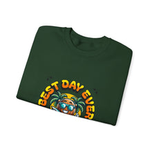 Load image into Gallery viewer, Tropical Vibe Crewneck Sweatshirt - Best Day Ever, Relax and Unwind, Bonfire Nights, Vacation Wear, Summer Nostalgia
