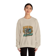 Load image into Gallery viewer, Cozy Surf Themed Crewneck Sweatshirt - No Bad Days, Unisex Sweater, Beach Vibes, Casual Wear, Gift for Surfers, Chill Season