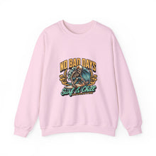 Load image into Gallery viewer, Cozy Surf Themed Crewneck Sweatshirt - No Bad Days, Unisex Sweater, Beach Vibes, Casual Wear, Gift for Surfers, Chill Season