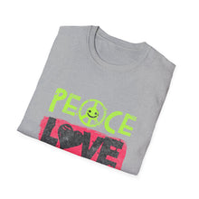 Load image into Gallery viewer, Peace Love Empathy T-Shirt, Unisex Graphic Tee for Everyday Wear, Perfect for Kindness Day, Gift for Friends, Casual Comfort Shirt