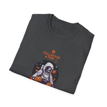 Load image into Gallery viewer, Halloween Astronaut Graphic T-Shirt, Unisex Halloween Tee, Trick or Treat Shirt, Space-Themed Apparel, Fun Casual Wear