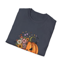 Load image into Gallery viewer, Cozy Spooky Vibes Unisex T-Shirt, Halloween Tee, Fall Apparel, Pumpkin Shirt, Casual Halloween Wear, Gift for Friends