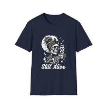 Load image into Gallery viewer, Gothic Skull T-Shirt, Edgy Casual Tee, Halloween Apparel, Unisex Graphic Shirt, Alternative Fashion, Spooky Style