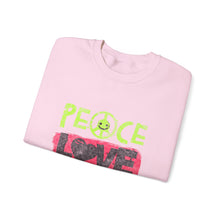 Load image into Gallery viewer, Peace Love Empathy Sweatshirt | Unisex Cozy Crewneck | Inspirational Gift | Casual Wear | Everyday Comfort