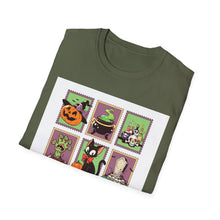 Load image into Gallery viewer, Spooky Halloween T-Shirt for Adults, Unisex Softstyle Tee, Perfect for Halloween Parties, Trick-or-Treat, Costume Wear, Fall Fashion